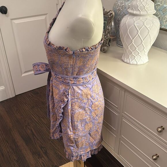 Cleobella Cassidy Purple Floral One Shoulder 100% Cotton-E1 - Picture 6 of 9